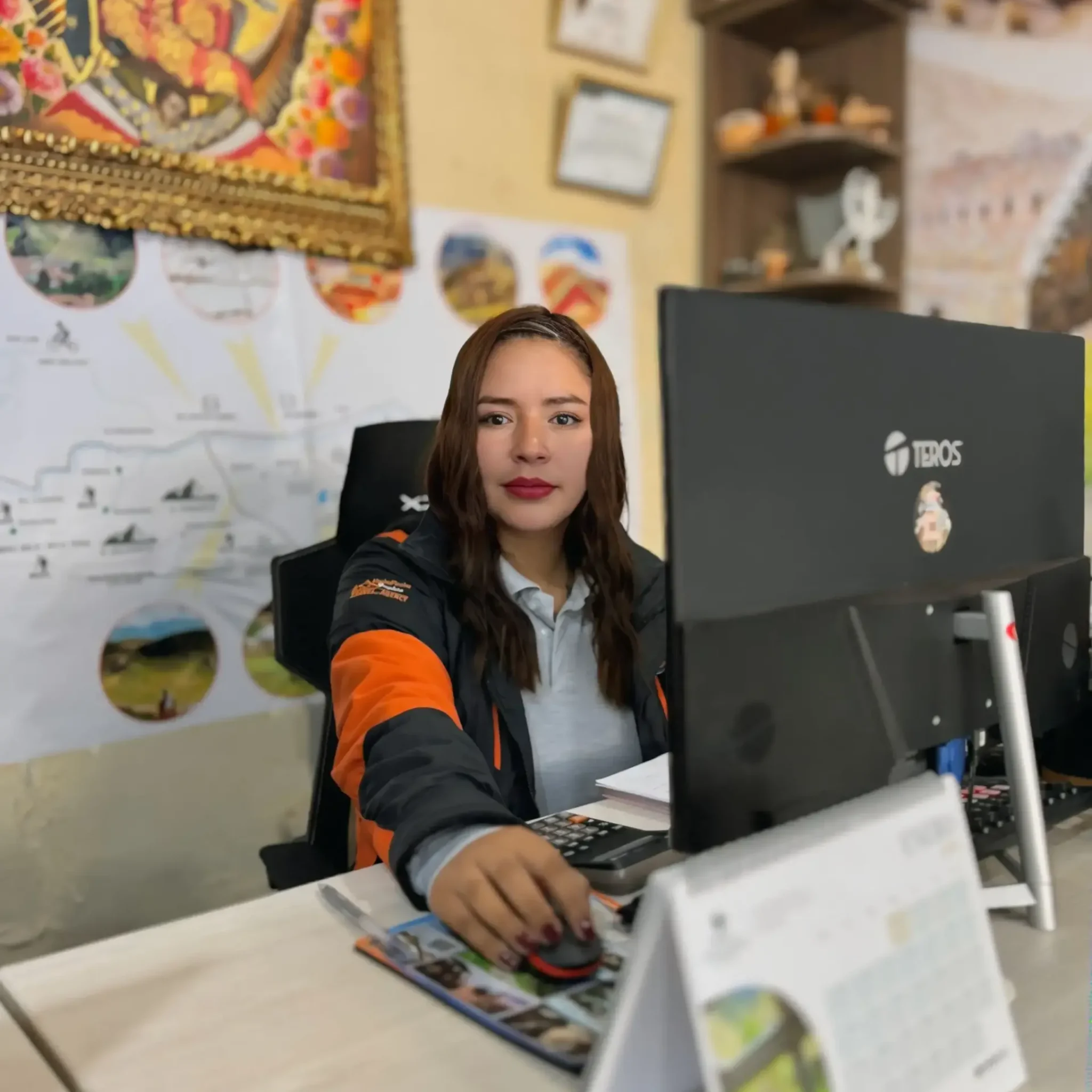 Photo of a sales executive at Marfes Tours Peru, best peru tour companies.